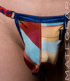 Sexy Men's Swimwear Maximizer Ultra Slingshot - Yeom So (Red/Blue Band)