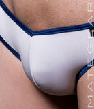 Sexy Mens Swimwear Mini Swim Squarecut - Nae Ji IV (Deep V-Back / Flat Front / Reduced Sides)