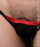 Sexy Mens Swimwear Xpression Mini Low V Back Thong- Bo Yoon (X-tra Low Front)