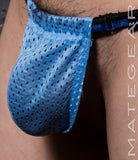 Sexy Mens Swimwear Ultra Slingshot - Ree Shin (Black/Blue Band)
