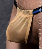 Sexy Mens Swimwear Ultra Slingshot - Ree Shin (Black/Blue Band)