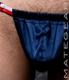 Sexy Mens Swimwear Ultra Slingshot - Ree Shin (White/Red Band)