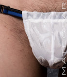 Sexy Mens Swimwear Ultra Slingshot - Ree Shin (Black/Blue Band)