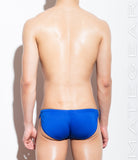 Sexy Men's Sportswear Signature Mini Shorts - Ki Nam (Royal Air Nylon) - MATEGEAR - Sexy Men's Swimwear, Underwear, Sportswear and Loungewear