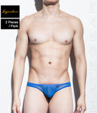 [2pc/Pack] Sexy Men's Underwear Signature Mini Thongs - Young Ja (Mesh Series)