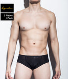 [2pc/Pack] Sexy Men's Underwear Signature Ultra Squarecut Trunks - Ji Su (Ultra Thin Nylon Series)