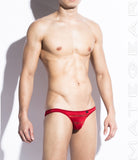 Sexy Mens Underwear Mini Bikini - Nae Jin (Red Air Nylon) - MATEGEAR - Sexy Men's Swimwear, Underwear, Sportswear and Loungewear