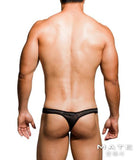Sexy Mens Underwear Ultra Thongs - Kyeong In (Black Cotton) - MATEGEAR - Sexy Men's Swimwear, Underwear, Sportswear and Loungewear