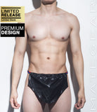 Sexy Men's Underwear Extreme Xpression Bikini - Po Dae (Black/Red/Blue Braided Band)